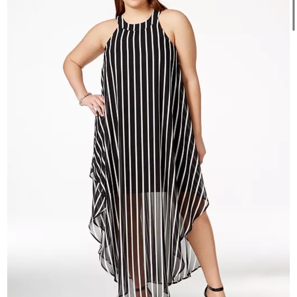 Love Squared Maxi Dress Black and White